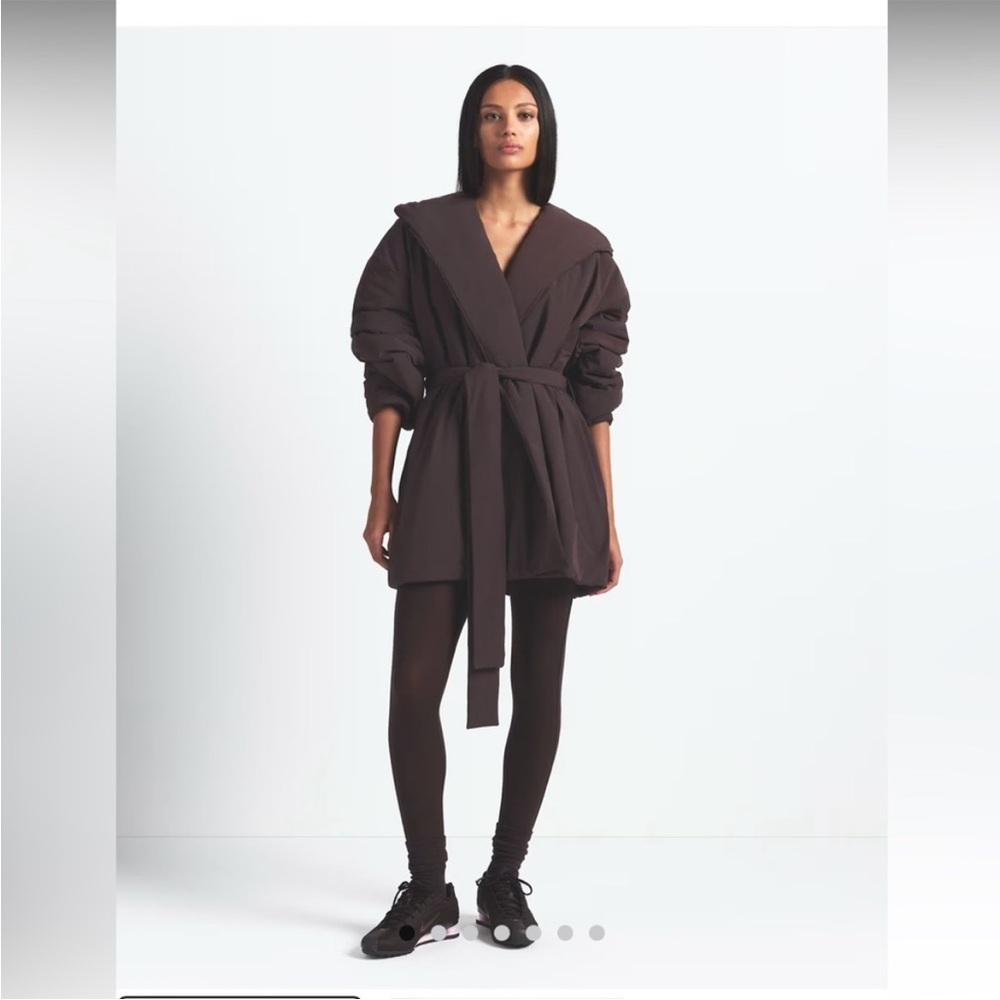 New SKIMS X Nike Woven Nylon Wrap Coat
